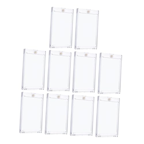 BESPORTBLE 10 Stück Magnetische Kartenhalter mit Uv Schutz Transparente Schutzhüllen für Sammelkarten für Baseball und Sportkarten Sicheres Magnetverschluss Design Aufbewahrung und BESPORTBLE 10 Stück Magnetische Kartenhalter mit Uv Schutz Transparente Schutzhüllen für Sammelkarten für Baseball und Sportkarten Sicheres Magnetverschluss Design Aufbewahrung und von BESPORTBLE