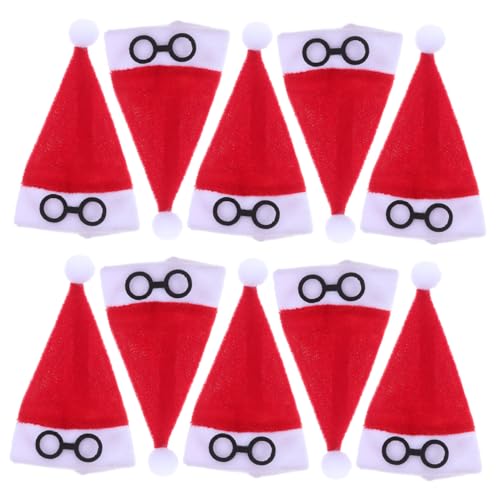 BESPORTBLE 10 Stück Mini Weihnachtsmützen aus Weichem Flanell Kleine Santa Hüte für Weihnachtsdeko Vielseitig als Besteckbeutel Puppenhut Flaschenüberzug Rot Platzsparend und Langlebig BESPORTBLE 10 Stück Mini Weihnachtsmützen aus Weichem Flanell Kleine Santa Hüte für Weihnachtsdeko Vielseitig als Besteckbeutel Puppenhut Flaschenüberzug Rot Platzsparend und Langlebig von BESPORTBLE