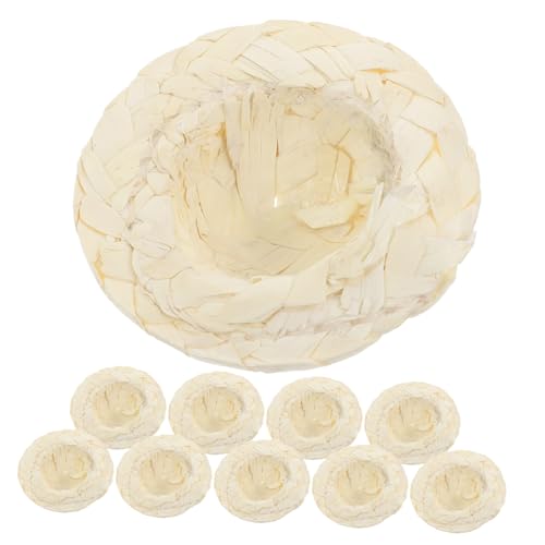 BESPORTBLE 10 Stück Miniatur Stroh Hüte Handgefertigte Puppenhüte für DIY Dekoration für Puppenhäuser Flaschen und Partys aus Langlebigem Stroh Gefertigt BESPORTBLE 10 Stück Miniatur Stroh Hüte Handgefertigte Puppenhüte für DIY Dekoration für Puppenhäuser Flaschen und Partys aus Langlebigem Stroh Gefertigt von BESPORTBLE