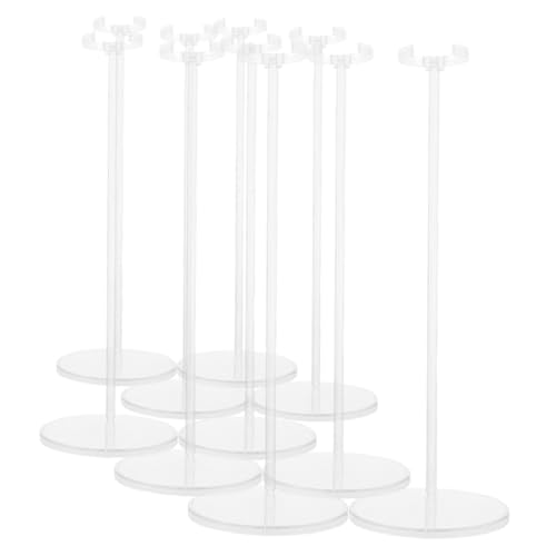 BESPORTBLE 10 Stück Puppenständer Puppenhalterständer Puppenständer Für Puppenständer Unser Zubehör Für Puppen Actionfigurenhalter Puppenzubehör Puppenhalterung Riser Transparenter von BESPORTBLE
