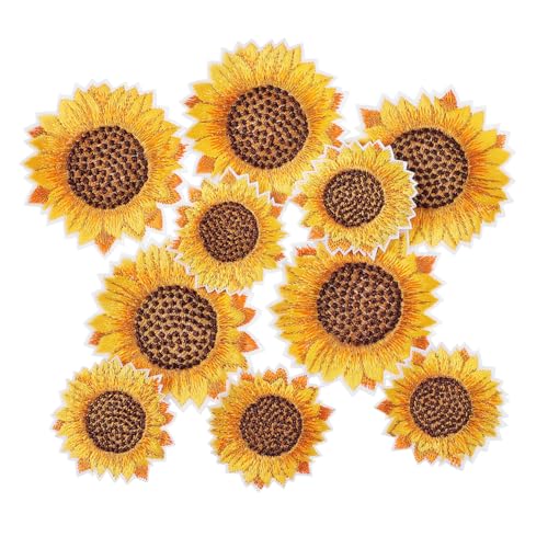 BESPORTBLE 10 Stück Teiliges Bestickte Sonnenblumen aufnäher zum Aufbügeln oder Aufnähen Dekorative Applikationen für Rucksäcke Kleidung DIY reparatur und Kreative Stoffgestaltung BESPORTBLE 10 Stück Teiliges Bestickte Sonnenblumen aufnäher zum Aufbügeln oder Aufnähen Dekorative Applikationen für Rucksäcke Kleidung DIY reparatur und Kreative Stoffgestaltung von BESPORTBLE