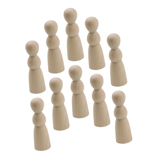 BESPORTBLE 10 Stück Teiliges Blanke Holz Puppen Glatte Sichere DIY Holzfiguren für Unbemalte Holz Peg Dolls zum Bemalen Natürliche Holzdeko für Kinderzimmer und Kreatives Gestalten BESPORTBLE 10 Stück Teiliges Blanke Holz Puppen Glatte Sichere DIY Holzfiguren für Unbemalte Holz Peg Dolls zum Bemalen Natürliche Holzdeko für Kinderzimmer und Kreatives Gestalten von BESPORTBLE