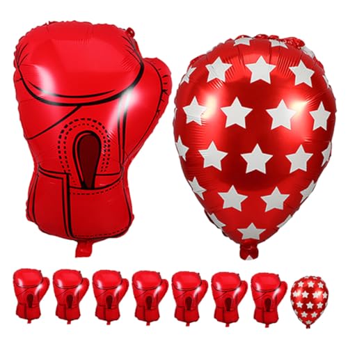 BESPORTBLE 10 Stück Teiliges Boxhandschuh Folienballons aus Aluminiumfolie Glänzende Sportparty-dekoration für Jungen Geburtstagsfeier Robust Reißfest Lebendiges Design für Wrestling BESPORTBLE 10 Stück Teiliges Boxhandschuh Folienballons aus Aluminiumfolie Glänzende Sportparty-dekoration für Jungen Geburtstagsfeier Robust Reißfest Lebendiges Design für Wrestling von BESPORTBLE