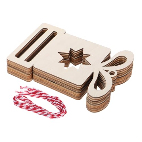 BESPORTBLE 10 Stück Teiliges Holzornamente für Weihnachten Ungefertigte Holzscheiben Basteln Vorgebohrte Anhänger für Festliche Dekorationen Diy Projekte Beige BESPORTBLE 10 Stück Teiliges Holzornamente für Weihnachten Ungefertigte Holzscheiben Basteln Vorgebohrte Anhänger für Festliche Dekorationen Diy Projekte Beige von BESPORTBLE