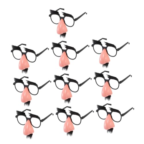 BESPORTBLE 10 Stück Teiliges Lustige Kostümbrille mit Großer Nase Augenbrauen und Schnurrbart Leichte Halloween Partybrille Witzige Fotorequisite für Erwachsene BESPORTBLE 10 Stück Teiliges Lustige Kostümbrille mit Großer Nase Augenbrauen und Schnurrbart Leichte Halloween Partybrille Witzige Fotorequisite für Erwachsene von BESPORTBLE