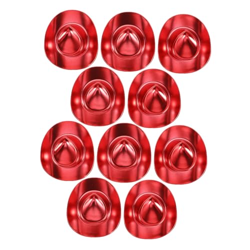 BESPORTBLE 10 Stück Teiliges Mini Cowboyhut Miniaturisierte DIY Puppenhut Dekoration Leichte Wiederverwendbare Modeaccessoires für Puppen Party Bastelprojekte Charmante Western Hüte in von BESPORTBLE