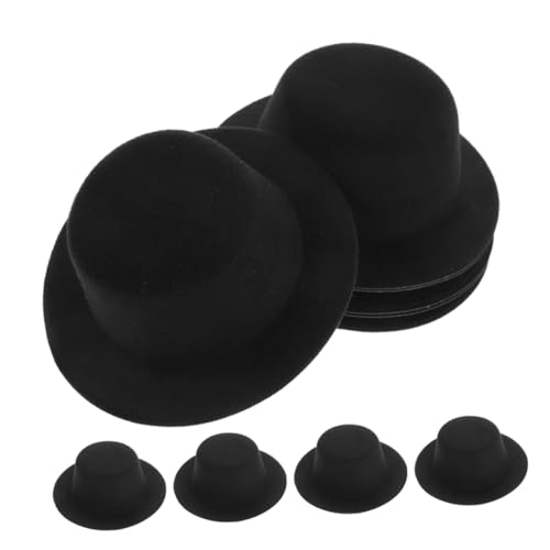 BESPORTBLE 10 Stück Teiliges Mini Top Hats Schwarz für DIY Bastelprojekte Mini Puppenhut Formelle Kleine für Feiertagsdeko Haustierkostüme und Partyaccessoires BESPORTBLE 10 Stück Teiliges Mini Top Hats Schwarz für DIY Bastelprojekte Mini Puppenhut Formelle Kleine für Feiertagsdeko Haustierkostüme und Partyaccessoires von BESPORTBLE