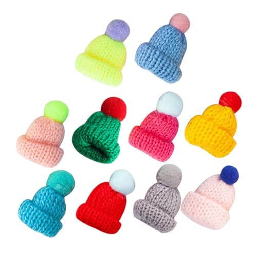 BESPORTBLE 10 Stück Teiliges Mini Weihnachtsmützen aus Gestricktem Wollgarn Niedliche DIY Puppenhüte für Bastelprojekte Schmuckherstellung und Festliche Dekoration Wiederverwendbar und BESPORTBLE 10 Stück Teiliges Mini Weihnachtsmützen aus Gestricktem Wollgarn Niedliche DIY Puppenhüte für Bastelprojekte Schmuckherstellung und Festliche Dekoration Wiederverwendbar und von BESPORTBLE