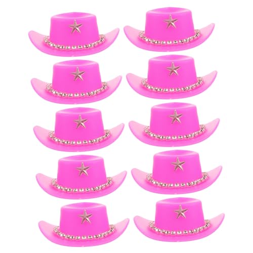 BESPORTBLE 10 Stück Teiliges Miniatur Cowboyhüte mit Strasssteinen Leichte Dekorative Puppenhüte aus Stabilem Kunststoff Winzige DIY Doll Hats für Bastelprojekte und Festliche Puppenkostüme BESPORTBLE 10 Stück Teiliges Miniatur Cowboyhüte mit Strasssteinen Leichte Dekorative Puppenhüte aus Stabilem Kunststoff Winzige DIY Doll Hats für Bastelprojekte und Festliche Puppenkostüme von BESPORTBLE