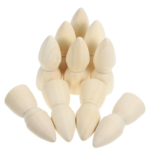 BESPORTBLE 10 Stück Teiliges Unbemalte Holz peg dolls Natürliche DIY holzfiguren zum Bemalen Kreatives Handwerk Dekoration Kreative Holzpuppen BESPORTBLE 10 Stück Teiliges Unbemalte Holz peg dolls Natürliche DIY holzfiguren zum Bemalen Kreatives Handwerk Dekoration Kreative Holzpuppen von BESPORTBLE