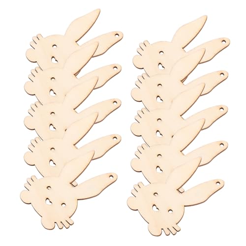 BESPORTBLE 10 Stück Unvollendete Holz Osterhasen Bemalen Diy Bastelbedarf für Ostern Dekoration Malspaß BESPORTBLE 10 Stück Unvollendete Holz Osterhasen Bemalen Diy Bastelbedarf für Ostern Dekoration Malspaß von BESPORTBLE