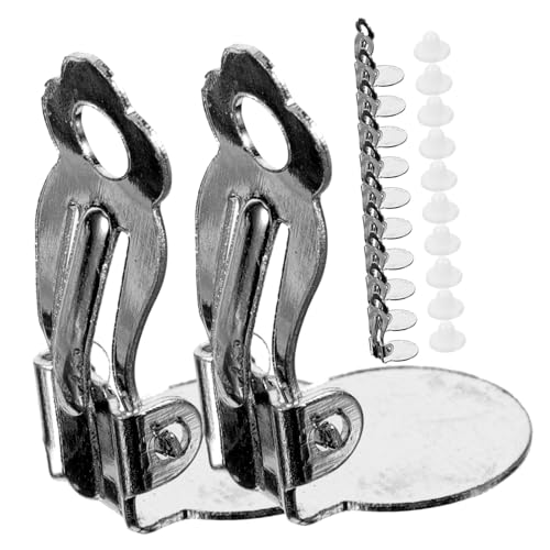 BESPORTBLE 100 Sätze Ohrring -clipzubehör Ohrringe Zubehör Ohrhaken Ohrringclip Am Konverter Aufsteckbare Ohrclips Ohrring-pad-basis Clip-ohrring Austauschbar Ohrringklammern Kupfer von BESPORTBLE
