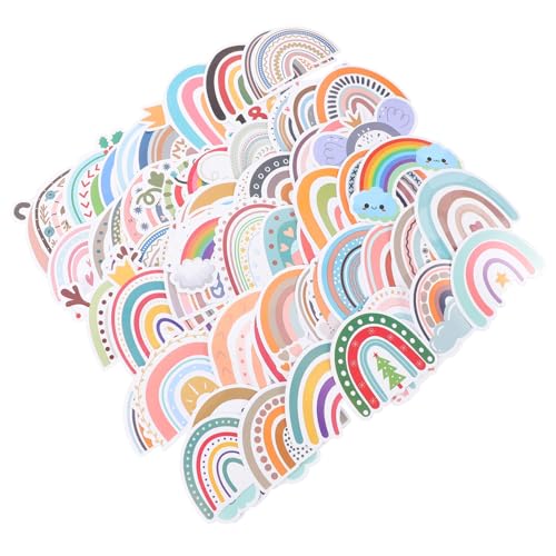 BESPORTBLE 100 Stck Teiliges Boho Regenbogen Sticker Wasserfeste Vinyl Aufkleber für Scrapbook Wasserflasche Koffer und Auto Selbstklebend Abziehbar Dekorative Bunte Deko für Vielseitige BESPORTBLE 100 Stck Teiliges Boho Regenbogen Sticker Wasserfeste Vinyl Aufkleber für Scrapbook Wasserflasche Koffer und Auto Selbstklebend Abziehbar Dekorative Bunte Deko für Vielseitige von BESPORTBLE
