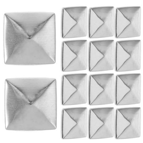 BESPORTBLE 100 Stück Pyramidennieten mit Flacher Rückseite, Kupfernieten mit Spikes für Diy-lederarbeiten, Kleidung, Taschen, Schuhe, Punkrock-dekoration von BESPORTBLE