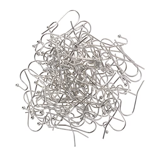 BESPORTBLE 100 Stück Silberne Ohrhaken Handgemachte Diy Ohrringe Zubehör Ohrdrähte mit Kugel Schmuckfindungen für Kreative Bastelprojekte BESPORTBLE 100 Stück Silberne Ohrhaken Handgemachte Diy Ohrringe Zubehör Ohrdrähte mit Kugel Schmuckfindungen für Kreative Bastelprojekte von BESPORTBLE