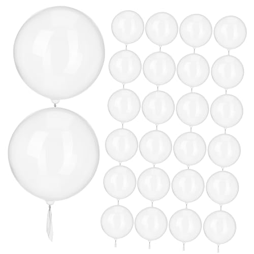 BESPORTBLE 100Stücke Bobo Luftballons Transparent Hochwertige Tpu Luftballons für Geburtstagsparty Hochzeit und Festival Dekoration Robustes und Elastisches Material für Drinnen von BESPORTBLE