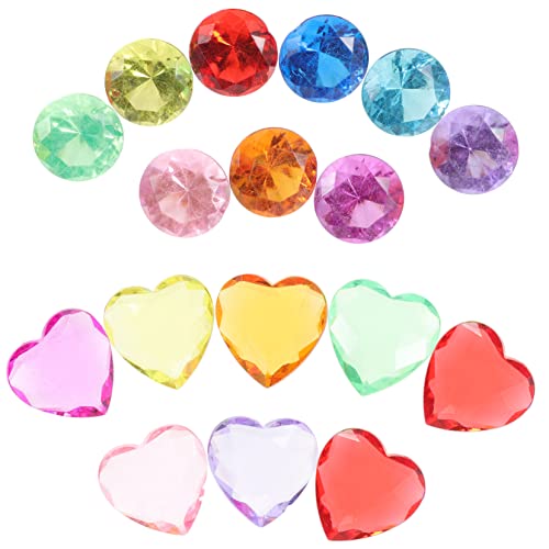 BESPORTBLE 100Stücke Glänzende Acryl Edelsteine DIY Dekoration für Schmuck Bastelprojekte und Kreative Ornamente für Bastelarbeiten von BESPORTBLE