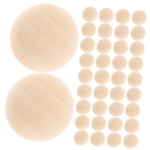 BESPORTBLE 100Stücke Hölzerne Lackierbare Holzperlen für DIY Handwerk Natürliche Holzperlen zur Schmuckherstellung und Kreative Bastelprojekte von BESPORTBLE