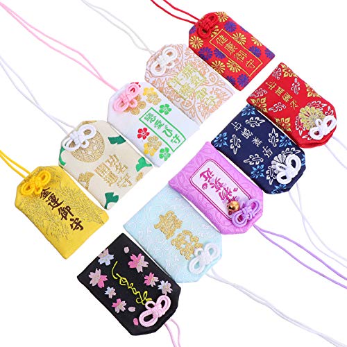 BESPORTBLE 10Pcs Japanischen Omamori Beutel Glück Amulett Charme Glück Schlüsselring Hängen Bewachung Anhänger Japanischen Gute Luck Charms für Liebe Bildung Reichtum Gesundheit BESPORTBLE 10Pcs Japanischen Omamori Beutel Glück Amulett Charme Glück Schlüsselring Hängen Bewachung Anhänger Japanischen Gute Luck Charms für Liebe Bildung Reichtum Gesundheit von BESPORTBLE