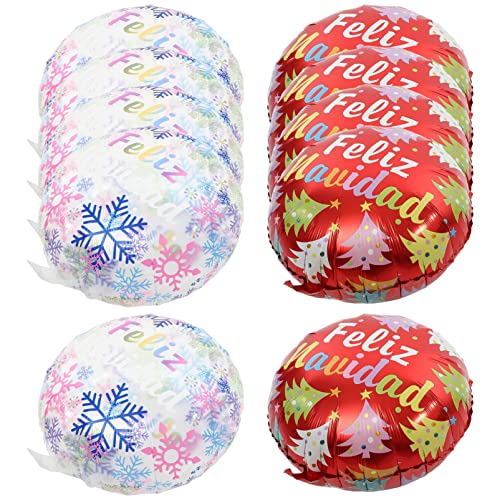 BESPORTBLE 10Stücke Feliz Weihnachtsballons Folienballons Bunten Weihnachtsdesigns für Weihnachtsdekoration und Festlichkeiten BESPORTBLE 10Stücke Feliz Weihnachtsballons Folienballons Bunten Weihnachtsdesigns für Weihnachtsdekoration und Festlichkeiten von BESPORTBLE