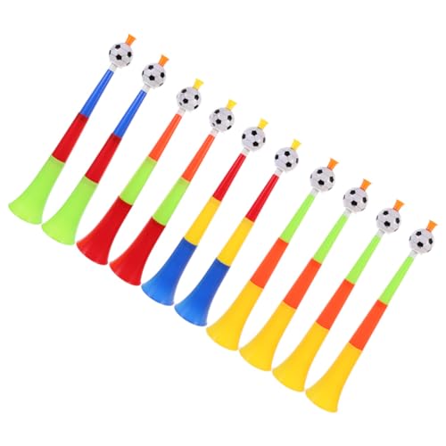 BESPORTBLE 10Stücke Football Horns Party Telescope Horns For School Sports Events Color Random For Celebrations And Game Day Excitement von BESPORTBLE