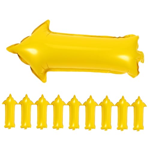 BESPORTBLE 10Stücke Luftballons Gelbe Folienballons Für Geburtstagsfeiern Und Hochzeiten Dekoration Für Partys Gastgeschenke von BESPORTBLE