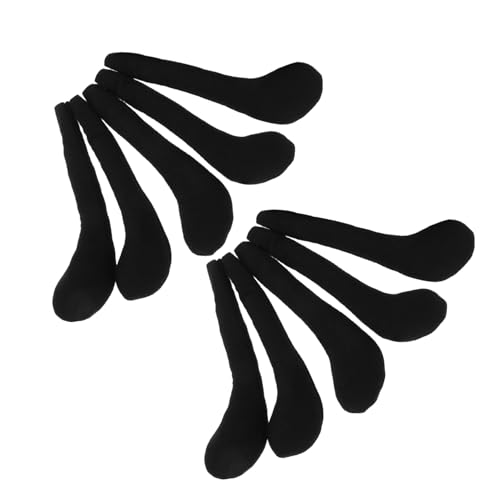 BESPORTBLE 10Stücke Plüsch Puppenbeine Schwarz Für DIY Kleidung Lange Beine Puppenzubehör Für Stoffpuppen Ergänzung Für Puppen Accessoires Und Kreative Projekte von BESPORTBLE