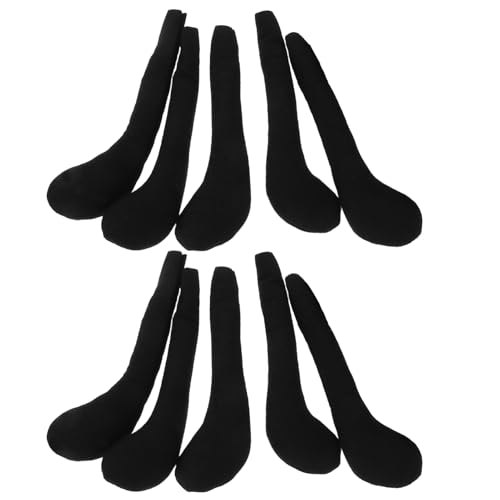 BESPORTBLE 10Stücke Plüsch Puppenbeine Schwarz Lange Beine Zubehör Für Puppenkleidung Für DIY Kleidung Für Puppenaccessoires Für Kreative Projekte von BESPORTBLE