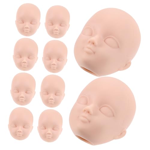 BESPORTBLE 10Stücke Teiliges Puppenköpfe aus Hochwertigem Kunststoff für DIY Puppenbasteln und Make Up für Kreative Projekte von BESPORTBLE