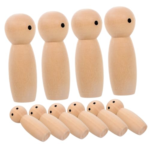 BESPORTBLE 10Stücke Unbemalte Holz Peg Puppen Für DIY Kreative Graffiti Und Kinderkunst Handgefertigte Leere Holzfiguren Zum Bemalen Für Bastelprojekte Und BESPORTBLE 10Stücke Unbemalte Holz Peg Puppen Für DIY Kreative Graffiti Und Kinderkunst Handgefertigte Leere Holzfiguren Zum Bemalen Für Bastelprojekte Und von BESPORTBLE