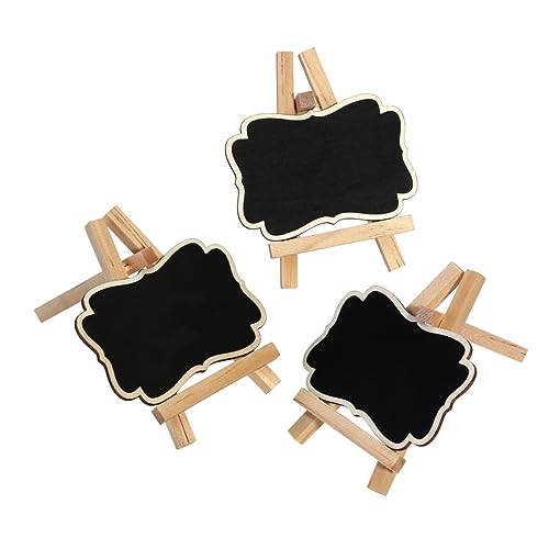 BESPORTBLE 10er Set Mini Tafeln Zum Beschriften - Vintage Tafel Namensschilder Für Hochzeiten - Partys Und Buffets Dekorative Tischschilder Mit Staffelei Für Kreative Anlässe von BESPORTBLE