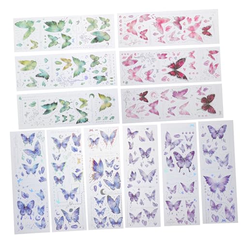 BESPORTBLE 12 Blatt Pet Schmetterling Sticker Holografische DIY Tagebuch Deko Langlebige Butterfly Aufkleber für Hand Account Scrapbook Fotoalbum Kreative Bastelmaterialien BESPORTBLE 12 Blatt Pet Schmetterling Sticker Holografische DIY Tagebuch Deko Langlebige Butterfly Aufkleber für Hand Account Scrapbook Fotoalbum Kreative Bastelmaterialien von BESPORTBLE