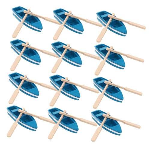 BESPORTBLE 12 Sätze Teiliges Mini Holzboot mit Ruderern Handgefertigte Blaue Miniatur Kanus für DIY Feengarten Bonsai und Dekorative Flusslandschaften Detailreiche Holzfiguren für BESPORTBLE 12 Sätze Teiliges Mini Holzboot mit Ruderern Handgefertigte Blaue Miniatur Kanus für DIY Feengarten Bonsai und Dekorative Flusslandschaften Detailreiche Holzfiguren für von BESPORTBLE