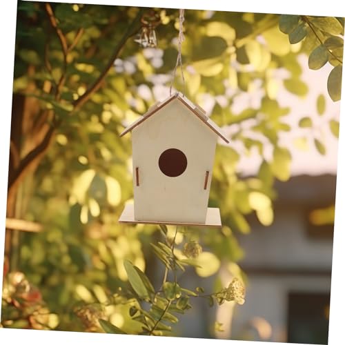 BESPORTBLE 12 Stck Teiliges DIY Holz Vogelhaus Unbehandelte Holz Nistkästen für Bastelhaus zum Bemalen Kreatives Garten Stabile Holzqualität für und Kunstprojekte von BESPORTBLE