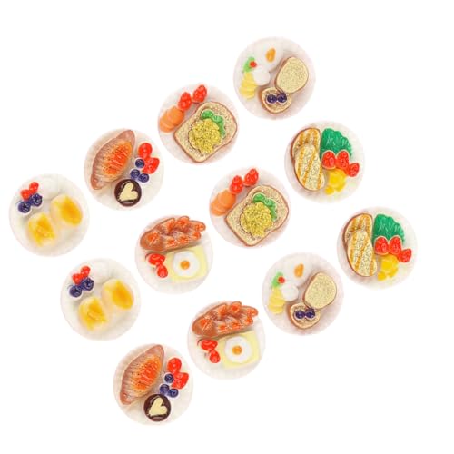 BESPORTBLE 12 Stück Künstliche Lebensmittel Charms für DIY Schmuckgestaltung Kreative Resin Anhänger für Haarnadeln Handyhüllen Scrapbooking und Bastelprojekte von BESPORTBLE
