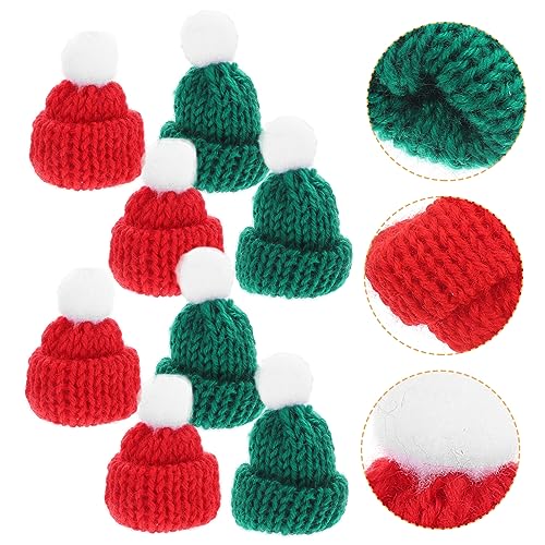 BESPORTBLE 12 Stück Mini Weihnachtsmützen Charmante Flaschen und Puppenhüte für DIY Deko Rot und Grün für Miniaturfiguren und Festliche Anlässe BESPORTBLE 12 Stück Mini Weihnachtsmützen Charmante Flaschen und Puppenhüte für DIY Deko Rot und Grün für Miniaturfiguren und Festliche Anlässe von BESPORTBLE