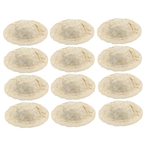 BESPORTBLE 12 Stück Miniatur Strohhüte Handgefertigte Puppenhüte aus Stroh für DIY Bastelprojekte und Puppendekoration für Kreative Bastelideen BESPORTBLE 12 Stück Miniatur Strohhüte Handgefertigte Puppenhüte aus Stroh für DIY Bastelprojekte und Puppendekoration für Kreative Bastelideen von BESPORTBLE