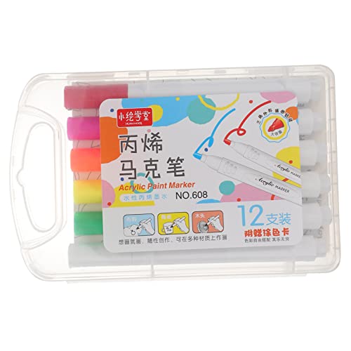 BESPORTBLE 12 Stück Teiliges Acrylfarben Marker Set Farben Paint Pens für Basteln und Zeichnen Schnelltrocknende Vielseitige Acrylstifte für DIY Kunstprojekte BESPORTBLE 12 Stück Teiliges Acrylfarben Marker Set Farben Paint Pens für Basteln und Zeichnen Schnelltrocknende Vielseitige Acrylstifte für DIY Kunstprojekte von BESPORTBLE