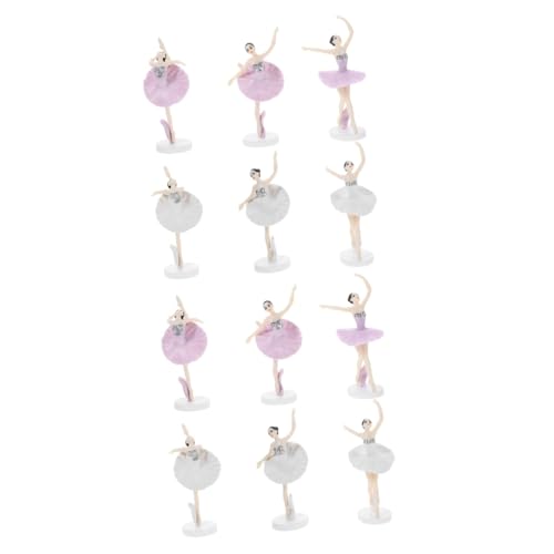 BESPORTBLE 12 Stück Teiliges Ballerina Kuchen Dekoration mit Sockel Bunte Geburtstagsdeko Figuren Wiederverwendbare Tortendeko für Kuchen und Niedliche Tanzmädchen Ornamente für Party und BESPORTBLE 12 Stück Teiliges Ballerina Kuchen Dekoration mit Sockel Bunte Geburtstagsdeko Figuren Wiederverwendbare Tortendeko für Kuchen und Niedliche Tanzmädchen Ornamente für Party und von BESPORTBLE
