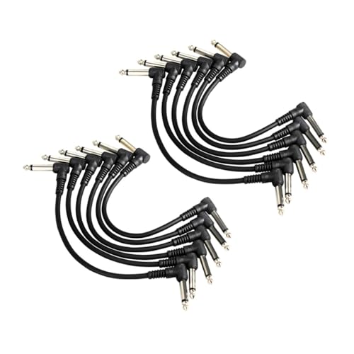 BESPORTBLE 12 Stück Teiliges Gitarren Patchkabel Hochwertiges Audio Verbindungskabel Schwarze Effektgerät Verbindungskabel Kompatibel mit Gitarre Bass Effektpedalen und Musikinstrumenten BESPORTBLE 12 Stück Teiliges Gitarren Patchkabel Hochwertiges Audio Verbindungskabel Schwarze Effektgerät Verbindungskabel Kompatibel mit Gitarre Bass Effektpedalen und Musikinstrumenten von BESPORTBLE