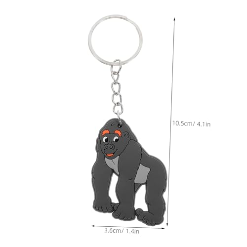 BESPORTBLE 12 Stück Teiliges Gorilla Schlüsselanhänger Niedlicher Dschungel Tier Anhänger Cartoon Schlüsselanhänger Dekoration für Taschen Multifunktional und Modisch für von BESPORTBLE