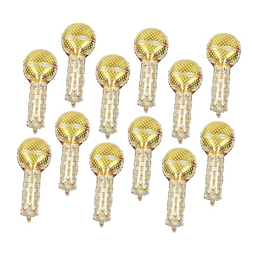 BESPORTBLE 12 Stück Teiliges Kleine Mikrofon Folienballons aus Aluminium Retro Partydeko Auffällige Disco Atmosphäre Sichere Langlebige Luftballons für Musikfestival und Feierlichkeiten BESPORTBLE 12 Stück Teiliges Kleine Mikrofon Folienballons aus Aluminium Retro Partydeko Auffällige Disco Atmosphäre Sichere Langlebige Luftballons für Musikfestival und Feierlichkeiten von BESPORTBLE