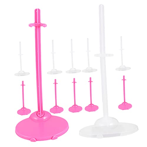 BESPORTBLE 12 Stück Teiliges Puppenständer aus Robustem Kunststoff Transparente und Rosa Figurenhalter für Verschiedene Puppengrößen Stabiler und Tragbarer Doll Organizer zur Sicheren BESPORTBLE 12 Stück Teiliges Puppenständer aus Robustem Kunststoff Transparente und Rosa Figurenhalter für Verschiedene Puppengrößen Stabiler und Tragbarer Doll Organizer zur Sicheren von BESPORTBLE