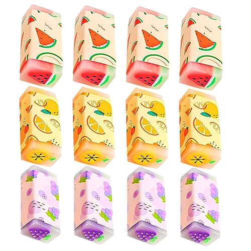 BESPORTBLE 12 Stück Teiliges Radiergummi mit Fruchtigem Cartoon Design Bunte Niedliche Radierer für Schüler Sicherer Zuverlässiger Schulbedarf als für Alltag BESPORTBLE 12 Stück Teiliges Radiergummi mit Fruchtigem Cartoon Design Bunte Niedliche Radierer für Schüler Sicherer Zuverlässiger Schulbedarf als für Alltag von BESPORTBLE