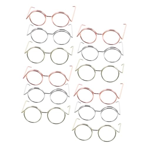 BESPORTBLE 12 Stück Teiliges Set Miniatur Puppenbrille aus Kupferdraht Dekorative Linsenlose Brillen für Puppen in Roségold Silber und Gold Zubehör für Kreative Bastelprojekte und Fotografie BESPORTBLE 12 Stück Teiliges Set Miniatur Puppenbrille aus Kupferdraht Dekorative Linsenlose Brillen für Puppen in Roségold Silber und Gold Zubehör für Kreative Bastelprojekte und Fotografie von BESPORTBLE