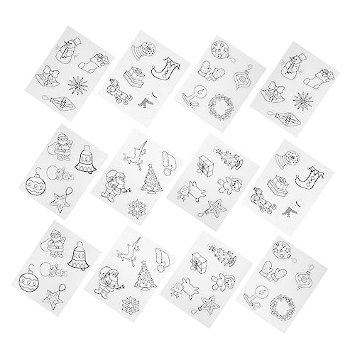 BESPORTBLE 12 Stück Teiliges Set Schrumpffolie Weihnachten Motivierte Schrumpfbögen für DIY Kunsthandwerk Bastelprojekte und Kreative Kunstklassen BESPORTBLE 12 Stück Teiliges Set Schrumpffolie Weihnachten Motivierte Schrumpfbögen für DIY Kunsthandwerk Bastelprojekte und Kreative Kunstklassen von BESPORTBLE