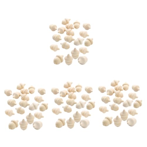 BESPORTBLE 120 Stck Teiliges Holz Unvollendete Holzfiguren zum Bemalen DIY Naturmaterialien Basteln Holzdeko für Kreative Heimwerker und Kinderprojekte von BESPORTBLE