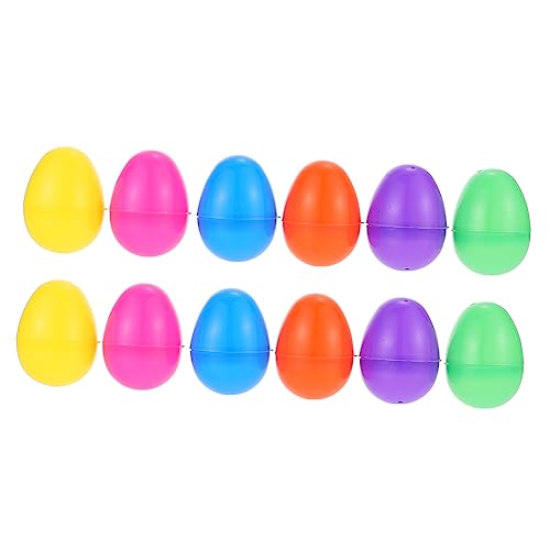 BESPORTBLE 12Stücke Füllbare Plastikeier Für Ostern Ostereidekorationen Für Party Für Eiersuche Und Osterfeiern von BESPORTBLE