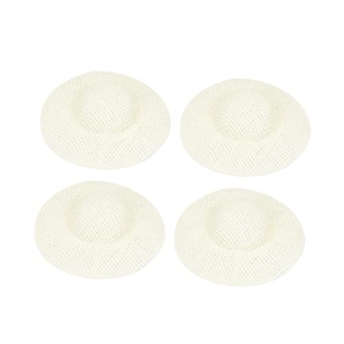 BESPORTBLE 12Stücke Mini Puppenhüte Breiter Krempe DIY Hüte für Puppen Bastelmaterial für Kreative Dekorationen und Puppenhaus Zubehör von BESPORTBLE