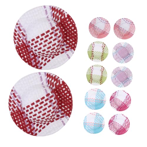 BESPORTBLE 12Stücke Puppenhüte Gewebte Hüte für Puppenhaus Zubehör DIY Dekohüte Farben Je Kreative Bastelprojekte und BESPORTBLE 12Stücke Puppenhüte Gewebte Hüte für Puppenhaus Zubehör DIY Dekohüte Farben Je Kreative Bastelprojekte und von BESPORTBLE